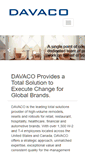 Mobile Screenshot of davacoinc.com
